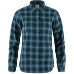 Fjällräven Övik Flannel Shirt Women damskjorta Dark Navy-Indigo Blue-555-534 XL - Fri frakt