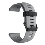 Garmin Fenix 5X / Fenix 3 silikon klockarmband - Grå