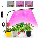 COKOLILA Lampe de Plante, Lampe de Croissance à spectre complet, Lampe Horticole réglable en hauteur avec minuterie 3/9/12H, 10 luminosité, 3 modes, idéal pour les petites plantes (sans adaptateur)