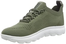 Geox Spherica U, Baskets Homme, Vert, 40 EU Étroit