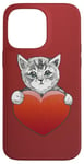 iPhone 14 Pro Max Valentine’s Day Kitten Art | Cute and Romantic Design Case