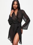 Ann Summers The Promising Robe, Black, Size 2Xl, Women