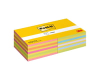 Post-It 2028-Ocppx2, Torg, Blå, Grön, Orange, Rosa, 76 Mm, 76 Mm, 450 Ark, Pefc