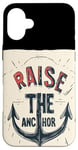 Coque pour iPhone 16 Plus Superbe costume de discours pour marin Raise the Anchor