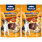 Vitakraft Beef Stick Quadros - Friandise pour Chien à la Viande et au Fromage - 70g (Lot de 2)