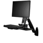 StarTech.com Wall Mount Workstation - Articulating Full Motion Standing Desk ...