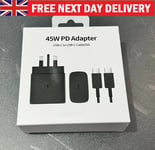 Genuine 45W Super Fast Charger Adapter Plug USB-C Type C For Samsung Phones