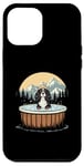 iPhone 12 Pro Max Cool Cavalier King Charles Spaniel in Hot Tub Case