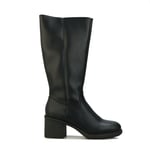 Rocket Dog Womenss Stanley Tall Platform Boots in Black Faux Leather (archived) - Size UK 8