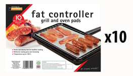 100 x Fat Controller Grill & Oven Cooking Pads Absorbs Fat For Healthy Cooking