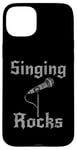 Coque pour iPhone 15 Plus Singing Rocks, chanteur chanteur musicien rock Goth