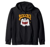 Ghosts Reading Book Teacher Halloween Zip Hoodie