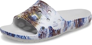 Crocs unisex-adult Classic Camo Slides, Atmosphere, 11 UK Men / 13 UK Women