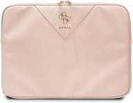 Guess Triangle 4G Laptop Sleeve for 14" MacBook Pink - GUCS14ZPGSTEGP