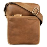 STILORD 'Blake' Sacoche Homme Cuir Retro Sac Bandoulière Petit Vintage Sac Messager Sac à Main DIN A5 Sac en Cuir véritable, Couleur:taranto - Marron