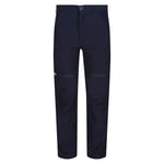 Regatta Childrens Unisex Childrens/Kids Highton Stretch Zip-Off Walking Trousers (Navy) - Size 7-8Y