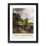 The Hay Wain By John Constable Exhibition Museum Painting Framed Wall Art Print, Ready to Hang Picture for Living Room Bedroom Home Office Décor, Black A2 (64 x 46 cm)