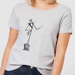 Nightmare Before Christmas Jack Skellington Full Body Women's T-Shirt - Grey - L