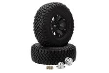 RGT R86405 Rock Crawler Tyres Black Rims (2)