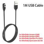 Câble de charge magnétique USB 5V l'autorisation,60/100cm,pour AfterShokz OpenRun Pro ASgothing ahiopex AS800 AS803 Sophia Conduction sauna téléphone - Type 100cm USB Cable