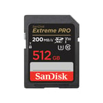 SANDISK SD 512 GB EXTREME PRO 200MB/S V30