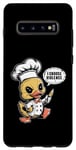 Coque pour Galaxy S10+ Chef Cook Duck – Dictons humoristiques mignons graphiques sarcastiques humoristiques