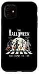 Coque pour iPhone 11 Trick or Treat Loup-garou Sorcière Squelette Momie Drôle Halloween