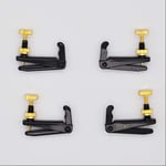 4 Tendeurs Violon (4/4 et 3/4) Soundman® - Accordeurs Violin Fine Tuners - Design traditionnel (noir, vis doré) - 4 pièces