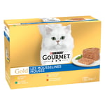 Gourmet Gold Fine Paté 12 x 85 g - Mixed Meat & Fish (kanin, kyckling, lax, njure)