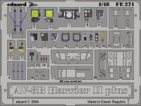 Eduard Accessories 49271 - 1:48 Av-8B Harrier II Plus - Jeu de Décharge - Neuf