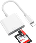 Lecteur De Carte Sd Pour Téléphone,Adaptateur Usb Otg Compatible Avec Carte Sd/Tf,Adaptateur D'Éclairage Vers Usb Otg,Compatible Avec Tablette De Téléphone,Lecteur De Cartes,Clé Usb,Clavier,Souris