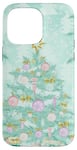 iPhone 14 Pro Max Pastel Green Mint Christmas Tree Ornaments Decoration Winter Case