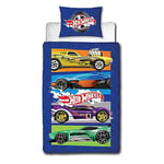 Character World Hot Wheels Officially Licensed Beast Design Single Duvet Cover Set | Reversible 2 Sided Cars Bedding Including Matching Pillow Case | Perfect For Kids Bedroom | Polycotton