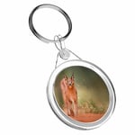 1 x Caracal African Lynx Cat - Keyring IR02 Mum Dad Kids Birthday Gift #3170