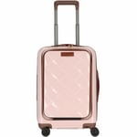 Stratic Leather & More 4 roulettes Trolley de cabine 55 cm Compartiment pour ordinateur portable rose (03-21-9892-55)