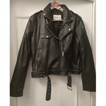 Blouson Isaco & Kawa  Blouson cuir Perfecto noir