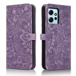 Succtopy Coque pour Xiaomi Redmi Note 12 4G,Etui Protection Housse Premium en Cuir PU,[Emplacements Cartes],[Fermeture Magnétique],Pochette Flip Portefeuille Case pour Xiaomi Redmi Note 12 4G,Violet