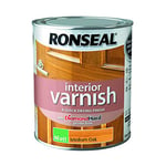 Ronseal Interior Varnish Medium Oak Matt 750ml