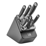 ZWILLING All * Star 7-pcs anthracite Ash Knife block set with KiS technology