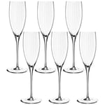 LEONARDO HOME Lot de 6 flûtes à champagne POESIA - 250 ml - Verre - 250 ml