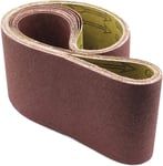 Lot de 5 bandes abrasives grain 150 100 x 915 - Pour ponceuse à bande - Pour ponceuse à disque Einhell TC-US 400 - BGM 1003 1022