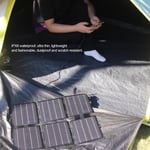 30W 12V/5V ETFE Folding Solar Panel Charger Mobile Phone Solar Power Bank