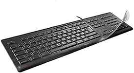 CHERRY WetEx, Flexible Keyboard Protection Film for CHERRY STREAM Full-size Keyboards, ISO-Layout, Protection against Soiling from Liquids, Dust, Debris