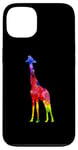 Coque pour iPhone 13 Girafe Art Coloré Zoo Safari Animal Girafe