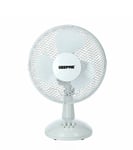 Desk Fan 9 inch Oscillating Portable Rotating Cooling 2 Speed Home Office Static