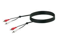 Schwaiger - Câble audio - audio composite - RCA x 2 mâle pour RCA x 2 mâle - 10 m - blindé - noir