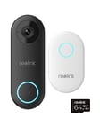 Reolink 2K+ Wifi Smart Ai Doorbell &Amp; Chime + 64Gb