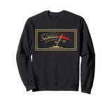 VU Meter Music Lovers Vinyl Record Collector Retro Novelty Sweatshirt