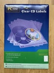 PC LINE WHITE CD PRINTER LABELS PACK OF 36 SUITABLE FOR INKJET PRINTERS NEW