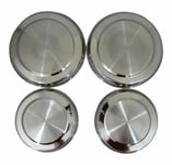 4 Piece Hob Cover Set Stainless Steel Metal Electric Cooker Ring Lid Protector